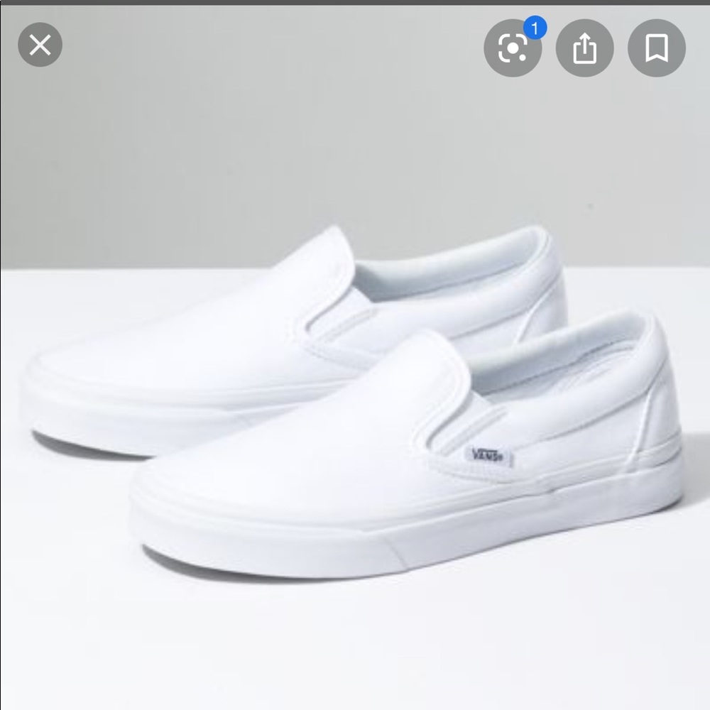 ISO THESE WHITE SLIP ON VANS!!